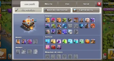 CONTA CLASH OF CLANS LVL 142 CV 11 PRATICAMENTE FULL