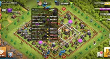 CONTA CLASH OF CLANS LVL 142 CV 11 PRATICAMENTE FULL