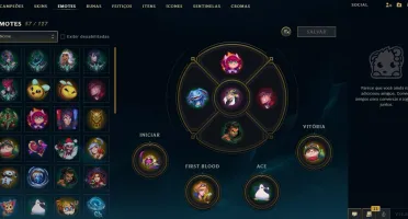 Conta LOL - Plat IV - 68 Skins