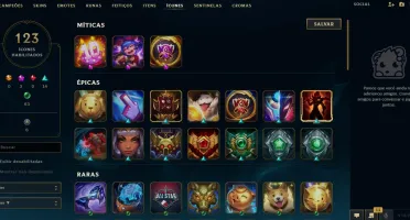 Conta LOL - Plat IV - 68 Skins