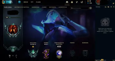 Conta LOL - Plat IV - 68 Skins