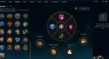 Conta LOL - Plat IV - 68 Skins