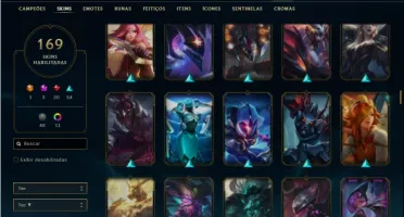Conta Prata 1 com TODOS os champs e 169 Skins + 2 prestigios