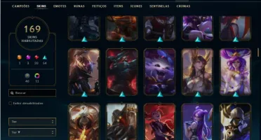 Conta Prata 1 com TODOS os champs e 169 Skins + 2 prestigios