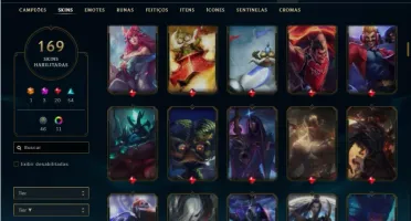 Conta Prata 1 com TODOS os champs e 169 Skins + 2 prestigios