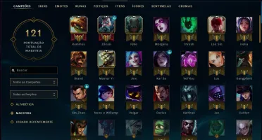 CONTA LOL PLATINA 2 COM KAISA KDA