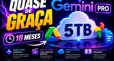 Google AI Pro- 18 Meses + 5TB Drive 30 dias de Garantia