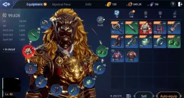 GUERREIRO LV 80 99K DE POWER