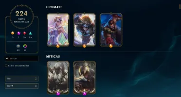 CONTA COM 224 SKINS , QUASE TODOS O CAMPEÕES
