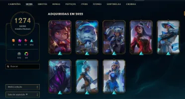 Conta LoL todos as Skins ,todos os champs