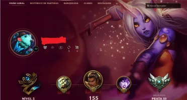 Conta de lol com 65 champions e 18 skins!