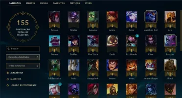 Conta de lol com 65 champions e 18 skins!
