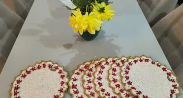 Sousplat Flor de Natal - 20cm