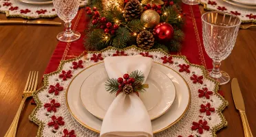 Sousplat Flor de Natal - 20cm
