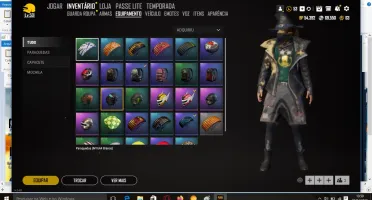 Conta PUBG LITE - ITENS RAROS