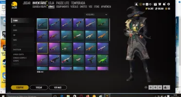 Conta PUBG LITE - ITENS RAROS