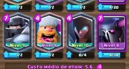 Conta Clash Royale nível 10, arena 12