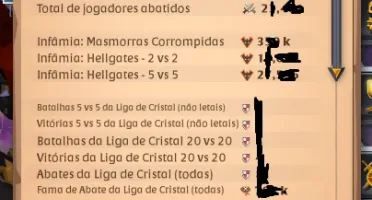 Conta Albion com 2.9b de Fama