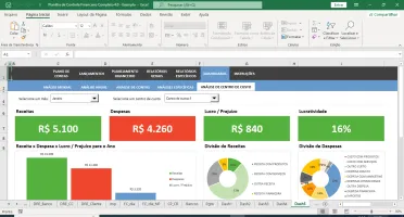 Planilhas de Controle Financeiro Pessoal e Empresarial