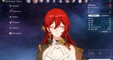 Conta Honkai Star Hail - Jingliu + Loba + Himeko + Welt