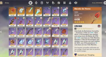 Ark 56 8 personagens 5* + 4 armas
