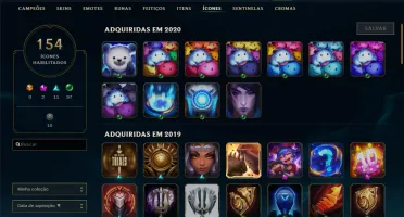 Conta lol, varias skins, level 158.