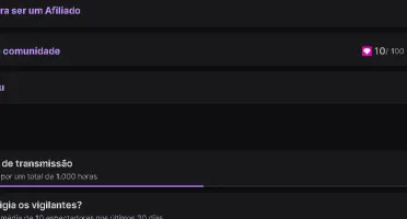 Contas Twitch Afiliada com 17 dolares acumulados!