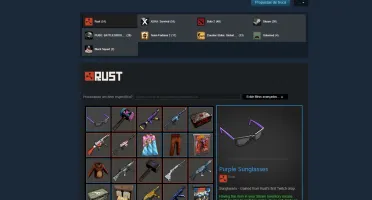 Conta steam top (1k de horas de rust + hrs de cs)