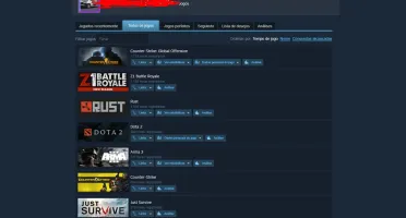 Conta steam top (1k de horas de rust + hrs de cs)