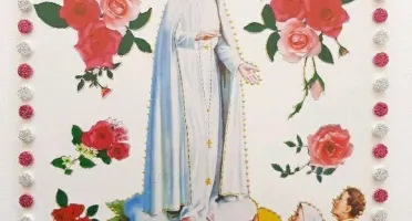 Quadrinho de Azulejo "N. S. de Fátima"