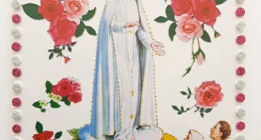 Quadrinho de Azulejo "N. S. de Fátima"