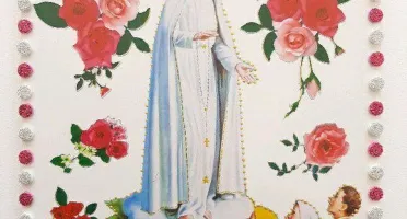 Quadrinho de Azulejo "N. S. de Fátima"
