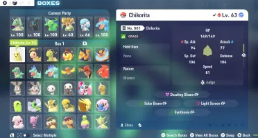 Pokemon Legends Z-A - Pokedex Alpha Shiny 6IV