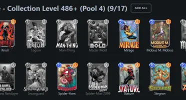 Conta Marvel Snap Coleção 5.194