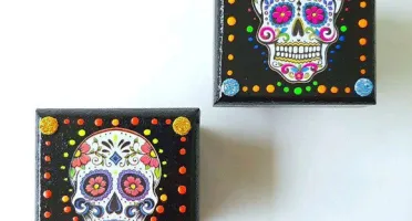 Conjunto Caixinhas Caveiras Mexicanas