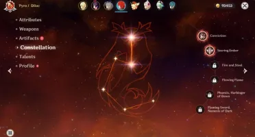 GENSHIN IMPACT - NA - AR 7 - DILUC CONSTELAÇÃO +2, KLEE