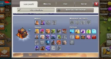 CONTA CLASH OF CLANS CV10 - 449 GEMAS - PARA VENDER RÁPIDO