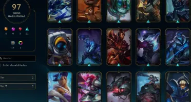Conta de LOL level 47 com todos os campeões e 97 skins