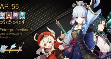 AR 55 Ayaka + Arma / Klee + Arma / Xiao entre outros T5!