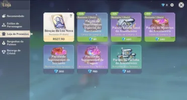 AR 55 Ayaka + Arma / Klee + Arma / Xiao entre outros T5!