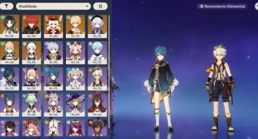 AR 55 Ayaka + Arma / Klee + Arma / Xiao entre outros T5!