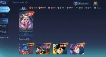 Conta TopMobile legends c/ legends lunox/gon/hisoka/transfor
