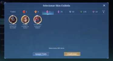 Conta TopMobile legends c/ legends lunox/gon/hisoka/transfor