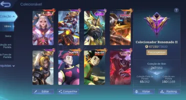 Conta TopMobile legends c/ legends lunox/gon/hisoka/transfor