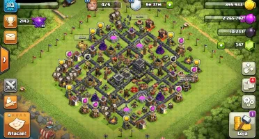 Clash of Clans cv 9 razoavelmente upado