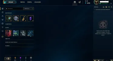 Conta League of Legends - Ouro 5 - 30 Campeoes e 3 Skin