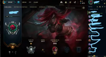Conta League of Legends level 167 com inúmeras skins