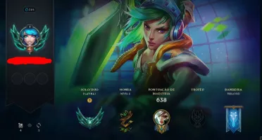 Conta de LOL Nvl 381 Platina 1 com MMR De diamante 2
