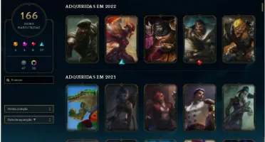 Conta de LOL Nvl 381 Platina 1 com MMR De diamante 2