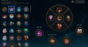 Conta de LOL Nvl 381 Platina 1 com MMR De diamante 2